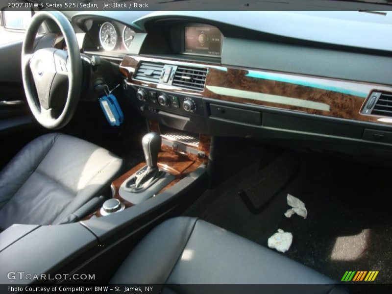 Jet Black / Black 2007 BMW 5 Series 525i Sedan