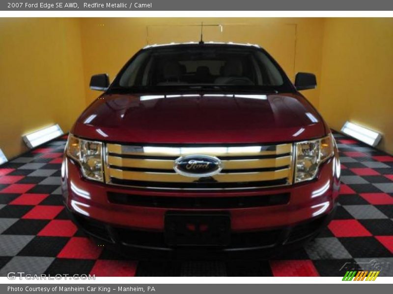 Redfire Metallic / Camel 2007 Ford Edge SE AWD