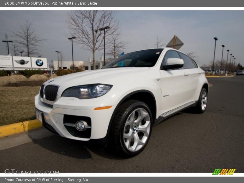 Alpine White / Sand Beige 2008 BMW X6 xDrive35i