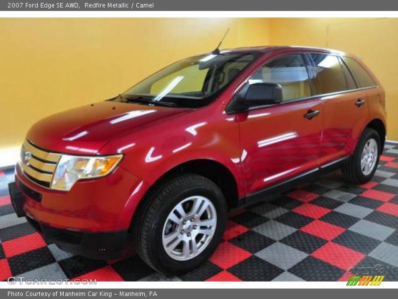 Redfire Metallic / Camel 2007 Ford Edge SE AWD