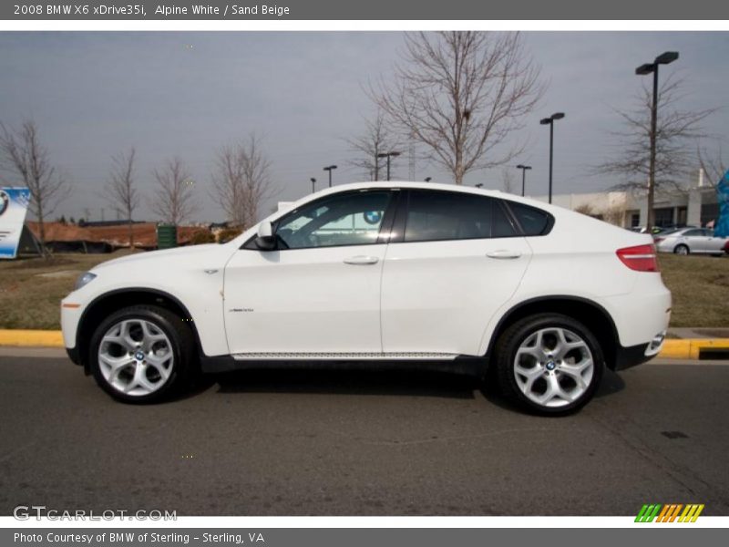 Alpine White / Sand Beige 2008 BMW X6 xDrive35i