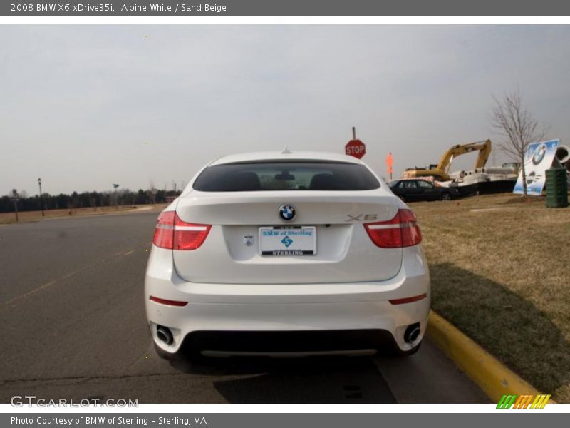 Alpine White / Sand Beige 2008 BMW X6 xDrive35i