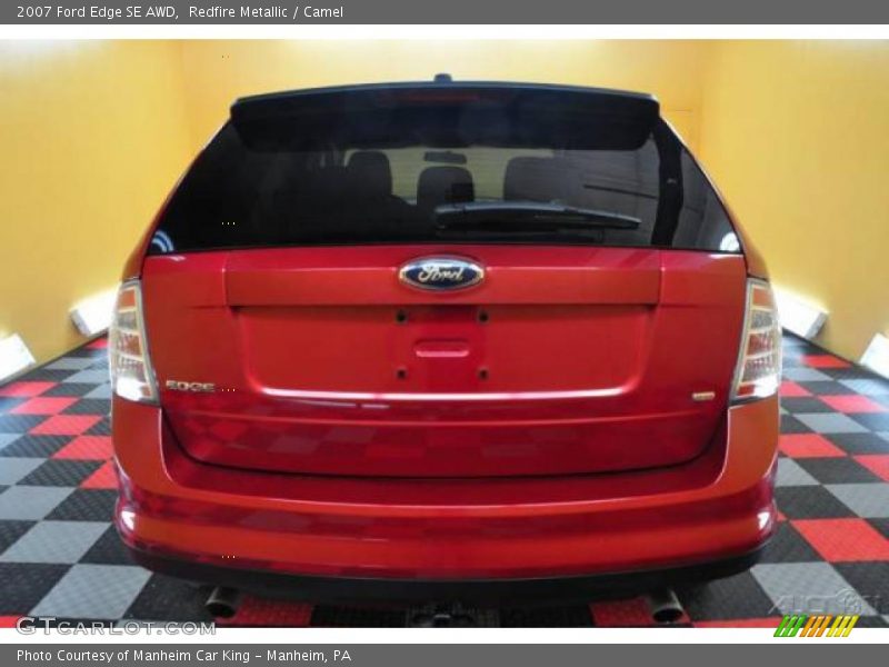 Redfire Metallic / Camel 2007 Ford Edge SE AWD