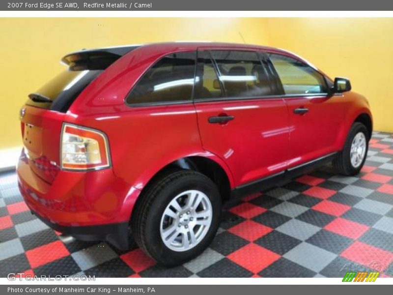 Redfire Metallic / Camel 2007 Ford Edge SE AWD