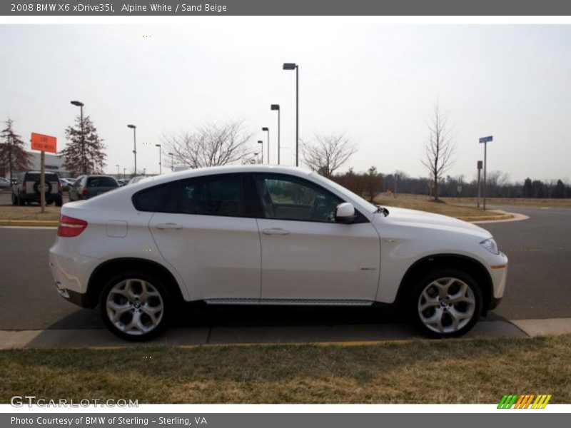 Alpine White / Sand Beige 2008 BMW X6 xDrive35i
