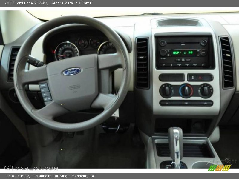 Redfire Metallic / Camel 2007 Ford Edge SE AWD