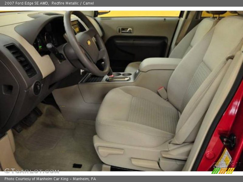 Redfire Metallic / Camel 2007 Ford Edge SE AWD