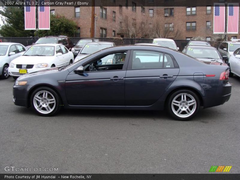 Carbon Gray Pearl / Ebony 2007 Acura TL 3.2