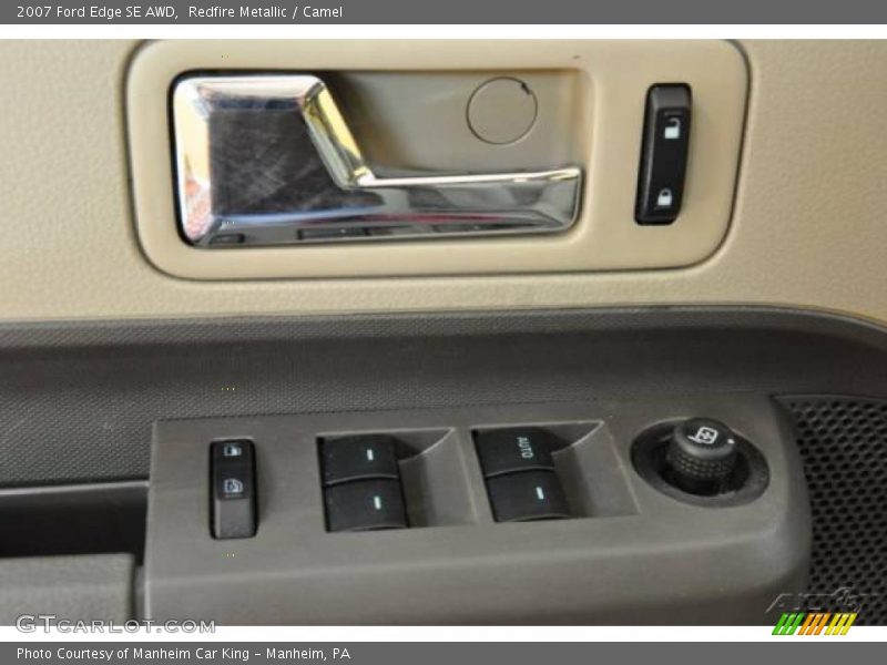 Redfire Metallic / Camel 2007 Ford Edge SE AWD
