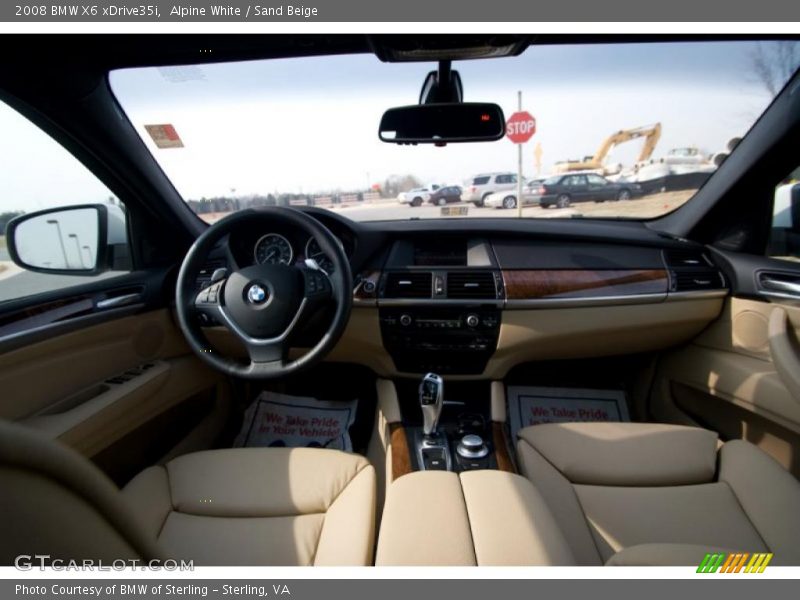 Alpine White / Sand Beige 2008 BMW X6 xDrive35i