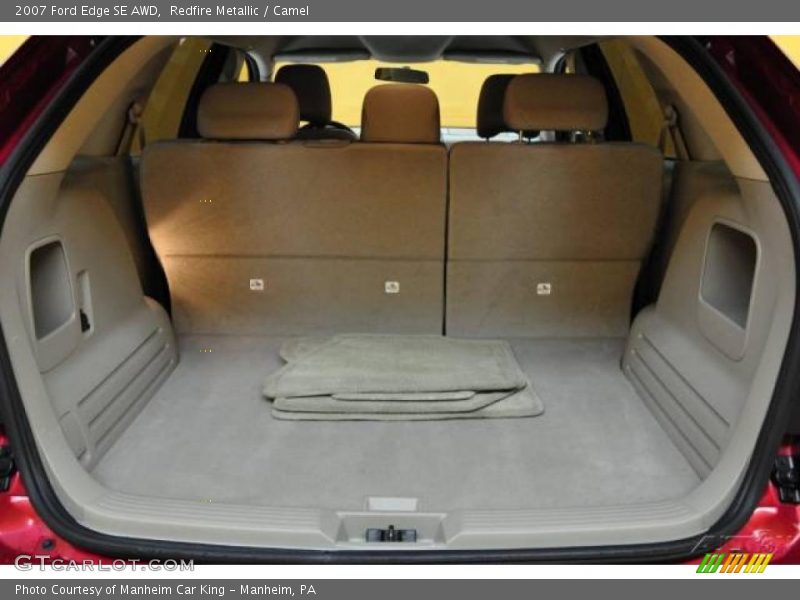 Redfire Metallic / Camel 2007 Ford Edge SE AWD