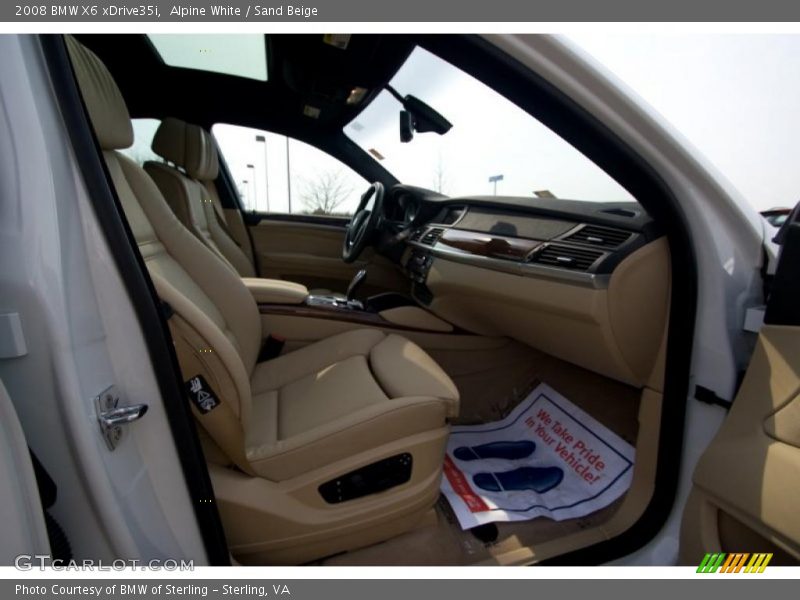 Alpine White / Sand Beige 2008 BMW X6 xDrive35i