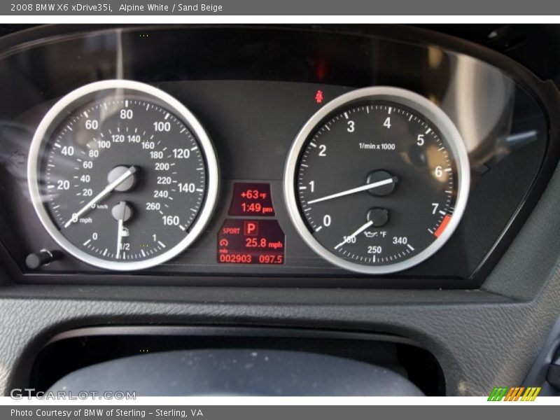 Alpine White / Sand Beige 2008 BMW X6 xDrive35i