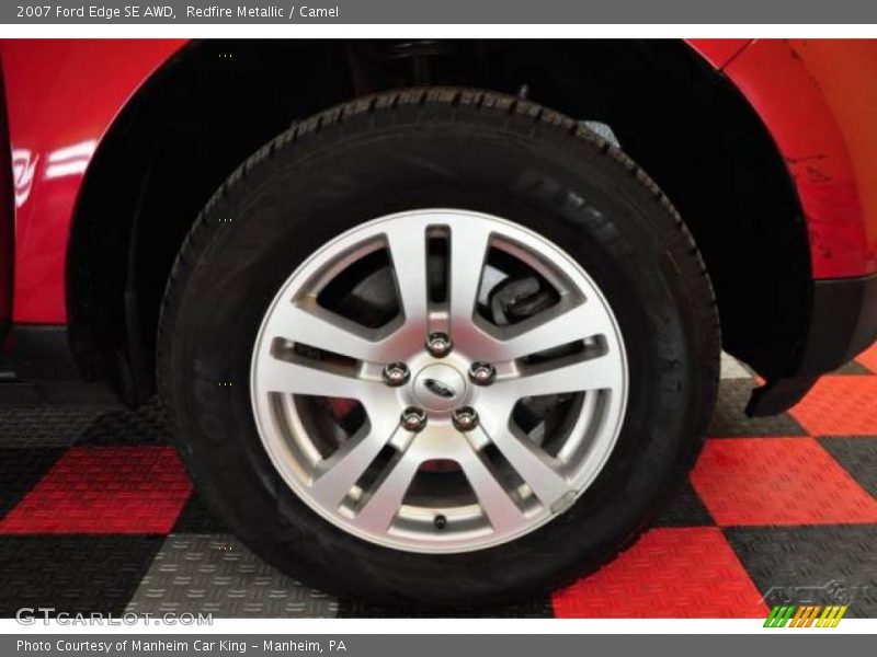 Redfire Metallic / Camel 2007 Ford Edge SE AWD