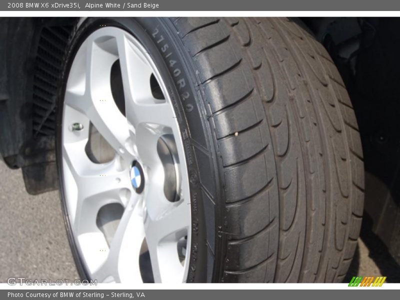 Alpine White / Sand Beige 2008 BMW X6 xDrive35i
