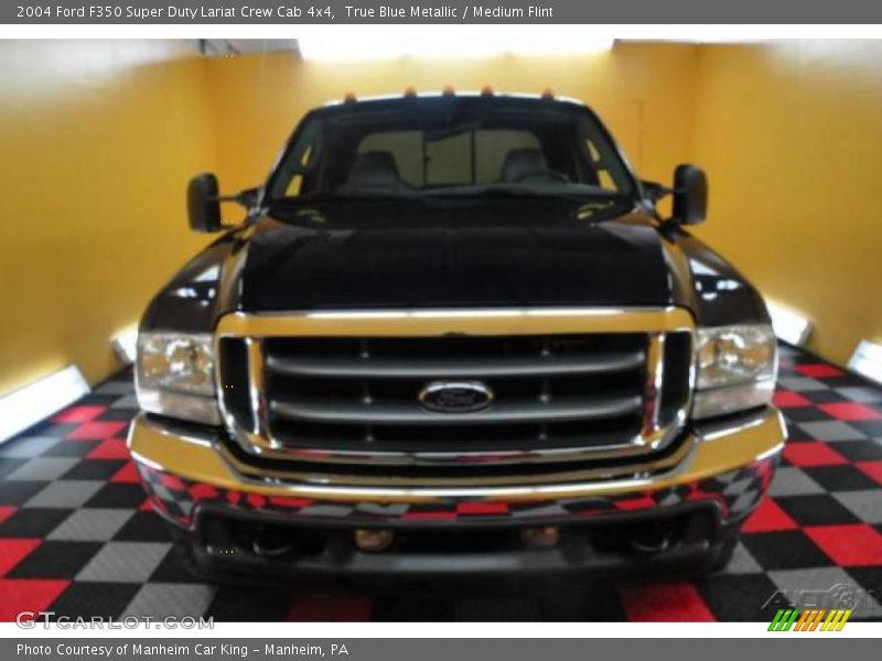 True Blue Metallic / Medium Flint 2004 Ford F350 Super Duty Lariat Crew Cab 4x4