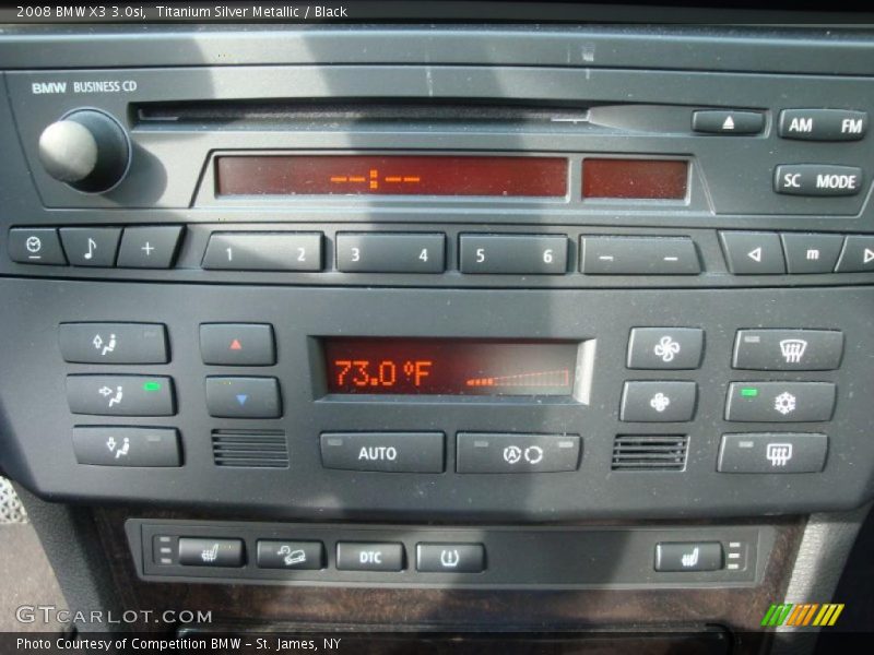 Titanium Silver Metallic / Black 2008 BMW X3 3.0si