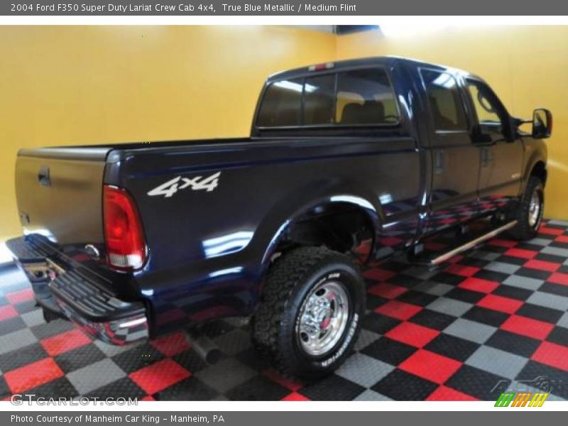 True Blue Metallic / Medium Flint 2004 Ford F350 Super Duty Lariat Crew Cab 4x4
