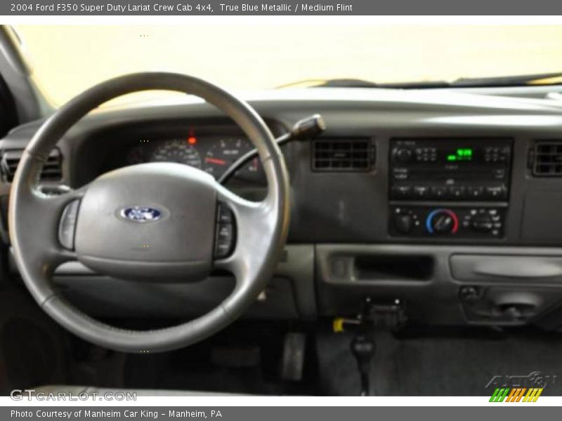 True Blue Metallic / Medium Flint 2004 Ford F350 Super Duty Lariat Crew Cab 4x4