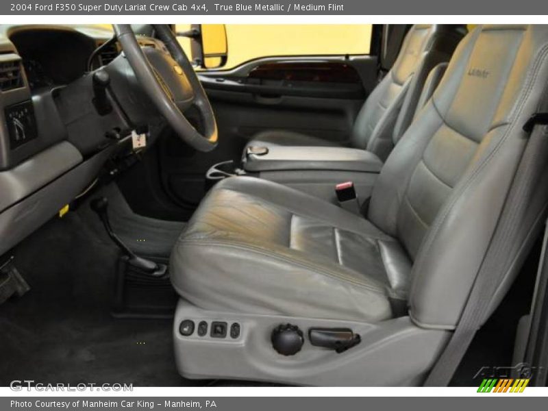 True Blue Metallic / Medium Flint 2004 Ford F350 Super Duty Lariat Crew Cab 4x4