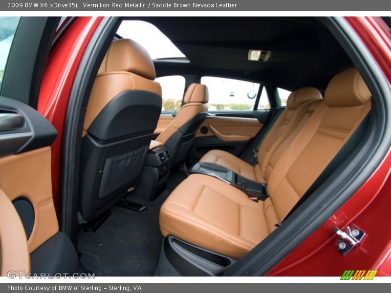 Vermilion Red Metallic / Saddle Brown Nevada Leather 2009 BMW X6 xDrive35i