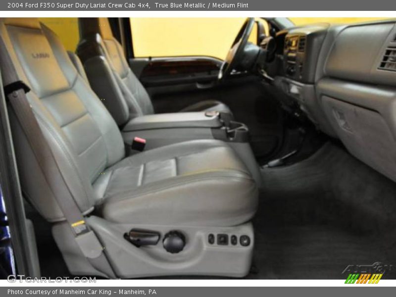 True Blue Metallic / Medium Flint 2004 Ford F350 Super Duty Lariat Crew Cab 4x4