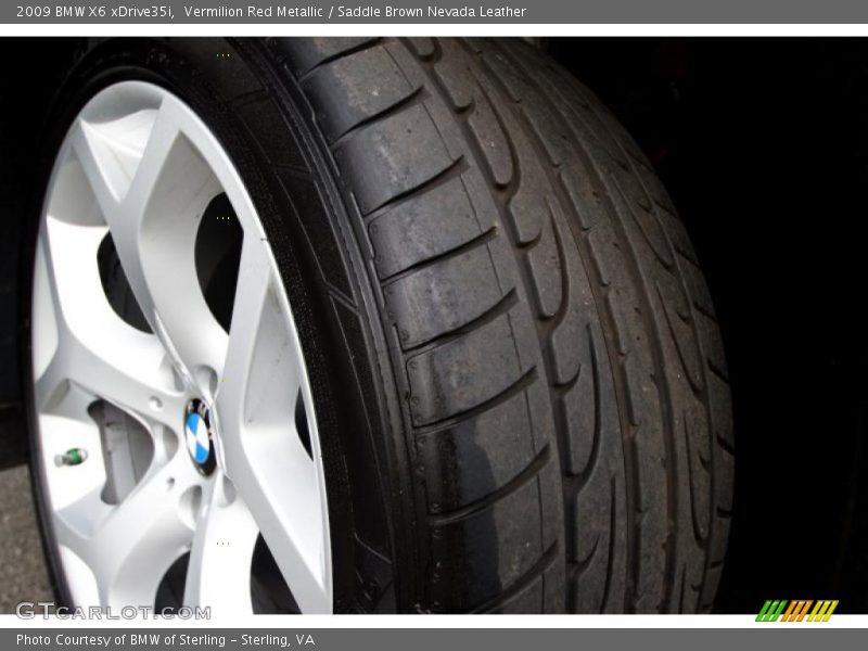Vermilion Red Metallic / Saddle Brown Nevada Leather 2009 BMW X6 xDrive35i