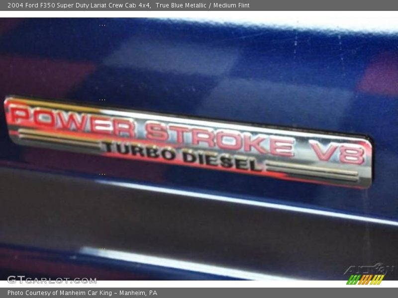 True Blue Metallic / Medium Flint 2004 Ford F350 Super Duty Lariat Crew Cab 4x4