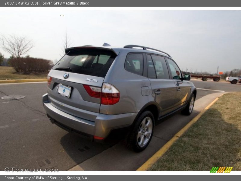 Silver Grey Metallic / Black 2007 BMW X3 3.0si