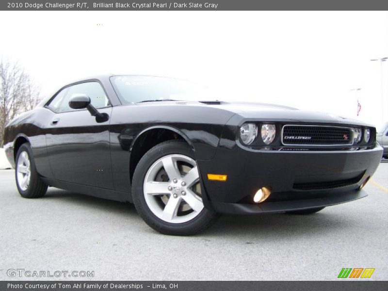 Brilliant Black Crystal Pearl / Dark Slate Gray 2010 Dodge Challenger R/T