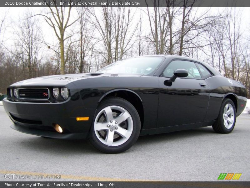 Brilliant Black Crystal Pearl / Dark Slate Gray 2010 Dodge Challenger R/T