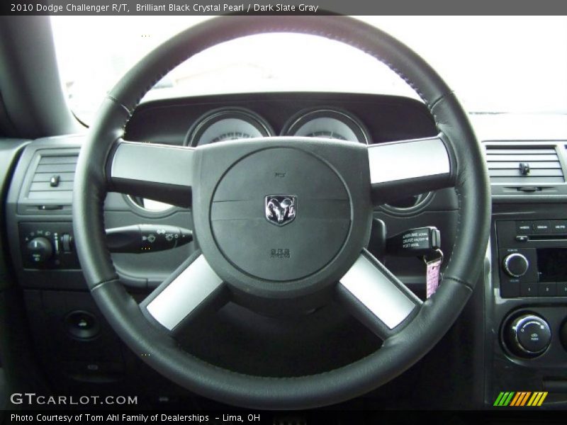 Brilliant Black Crystal Pearl / Dark Slate Gray 2010 Dodge Challenger R/T