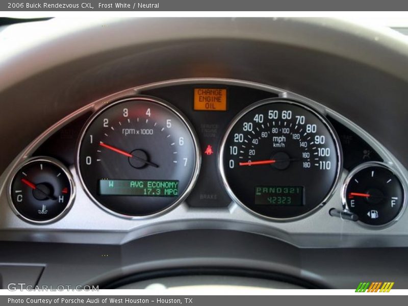 Frost White / Neutral 2006 Buick Rendezvous CXL