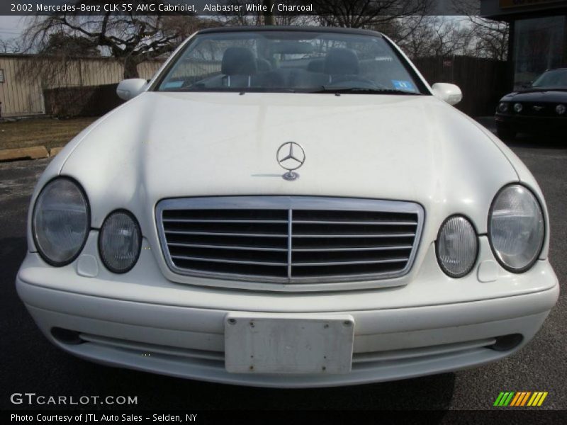 Alabaster White / Charcoal 2002 Mercedes-Benz CLK 55 AMG Cabriolet