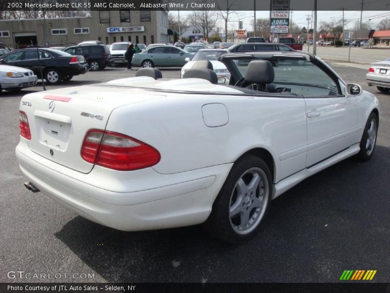 Alabaster White / Charcoal 2002 Mercedes-Benz CLK 55 AMG Cabriolet