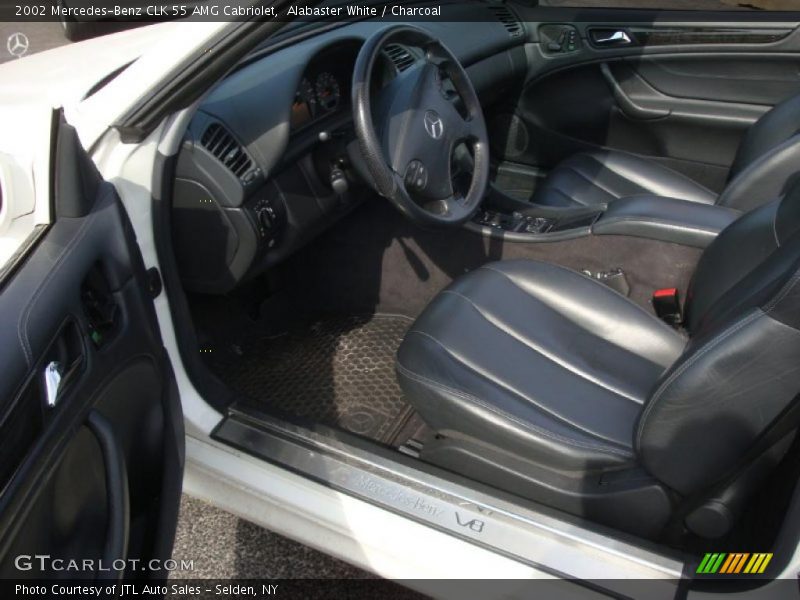 Alabaster White / Charcoal 2002 Mercedes-Benz CLK 55 AMG Cabriolet