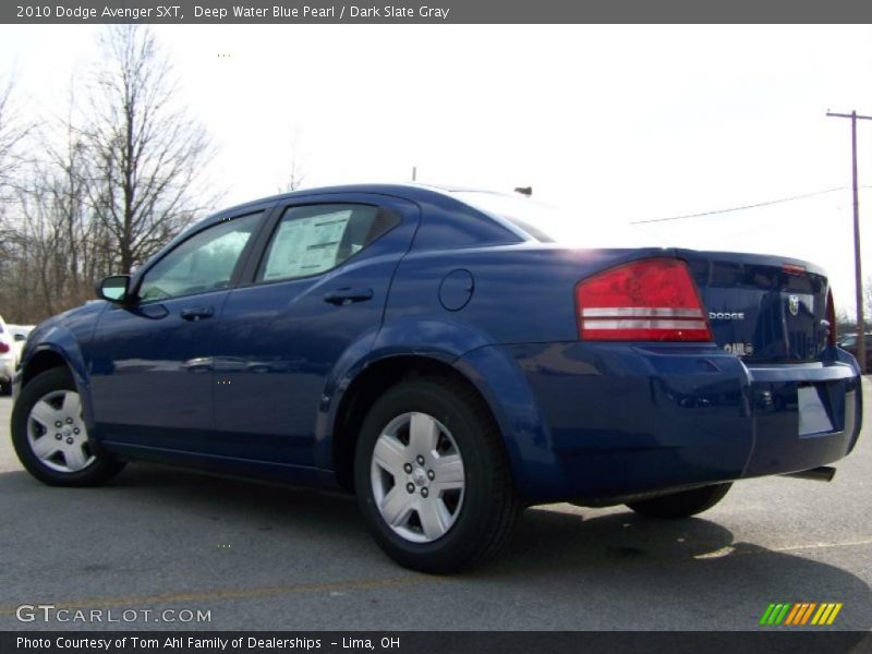 Deep Water Blue Pearl / Dark Slate Gray 2010 Dodge Avenger SXT