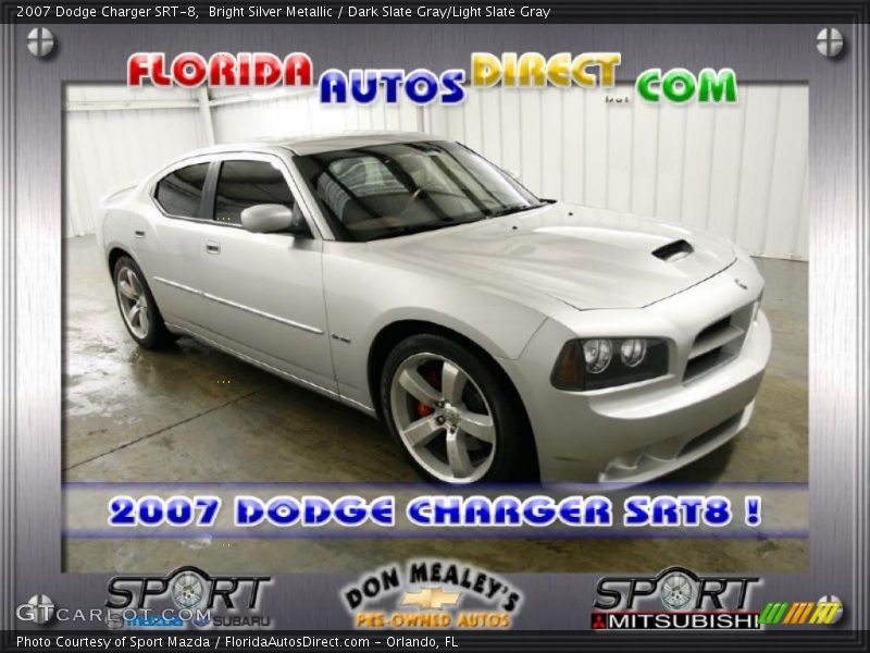 Bright Silver Metallic / Dark Slate Gray/Light Slate Gray 2007 Dodge Charger SRT-8