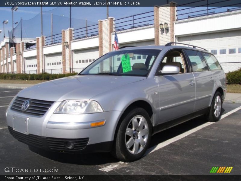 Satin Silver Metallic / Beige 2001 Volkswagen Passat GLX V6 4Motion Wagon