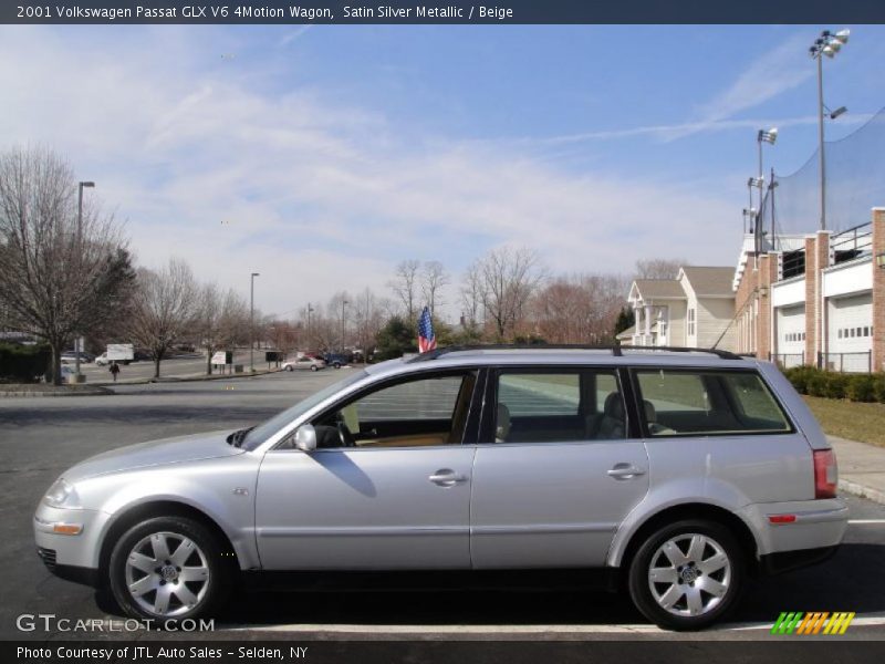 Satin Silver Metallic / Beige 2001 Volkswagen Passat GLX V6 4Motion Wagon