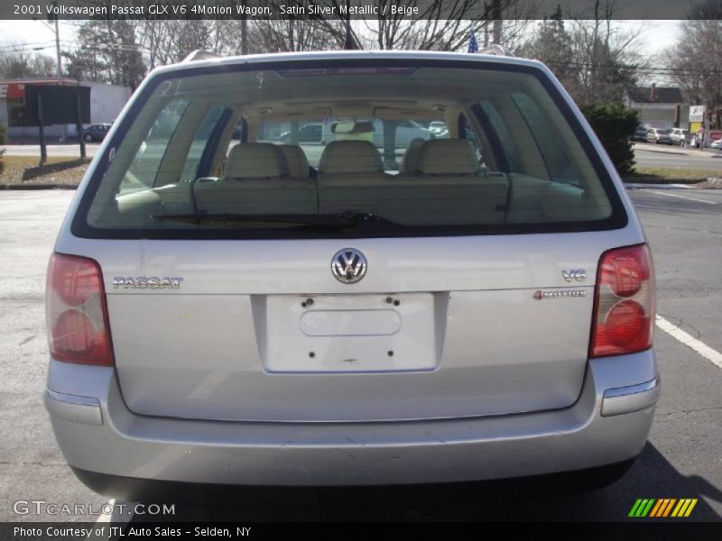Satin Silver Metallic / Beige 2001 Volkswagen Passat GLX V6 4Motion Wagon