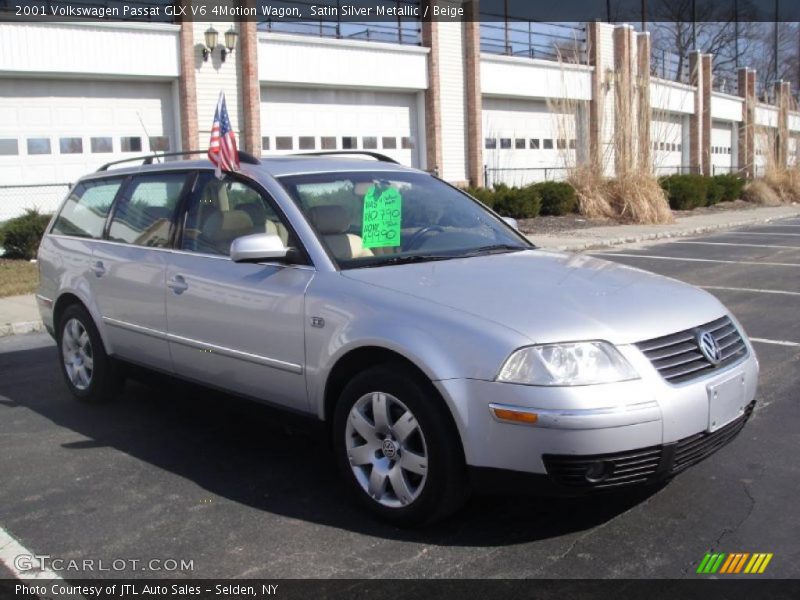 Satin Silver Metallic / Beige 2001 Volkswagen Passat GLX V6 4Motion Wagon