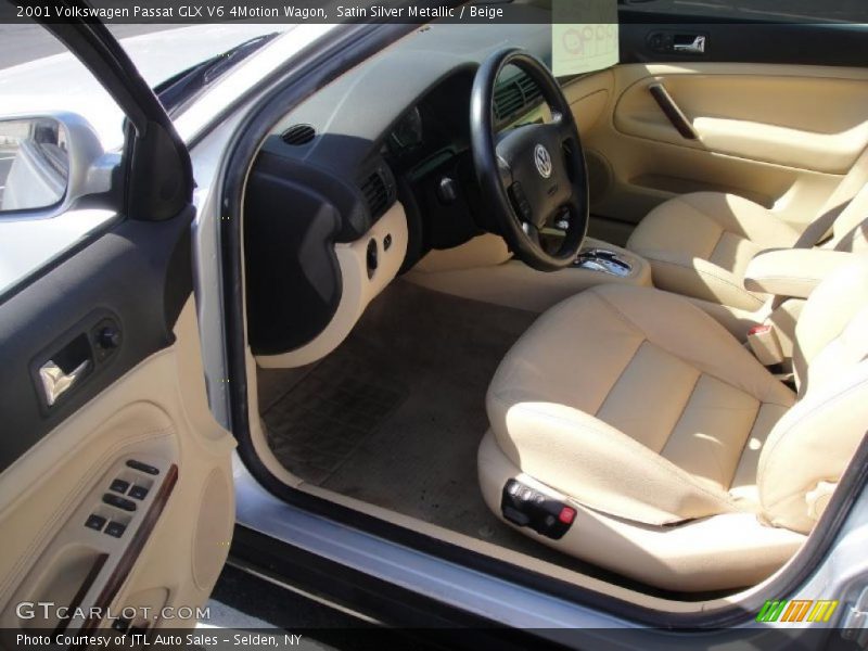Satin Silver Metallic / Beige 2001 Volkswagen Passat GLX V6 4Motion Wagon