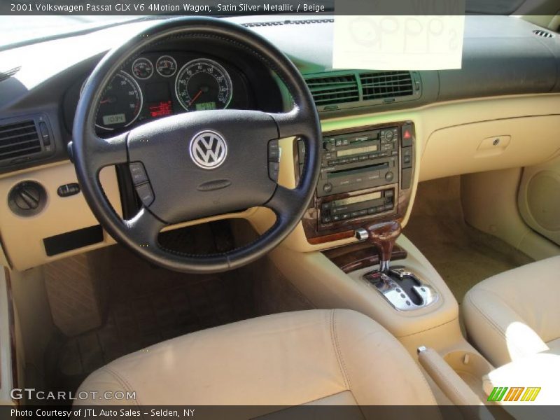 Satin Silver Metallic / Beige 2001 Volkswagen Passat GLX V6 4Motion Wagon