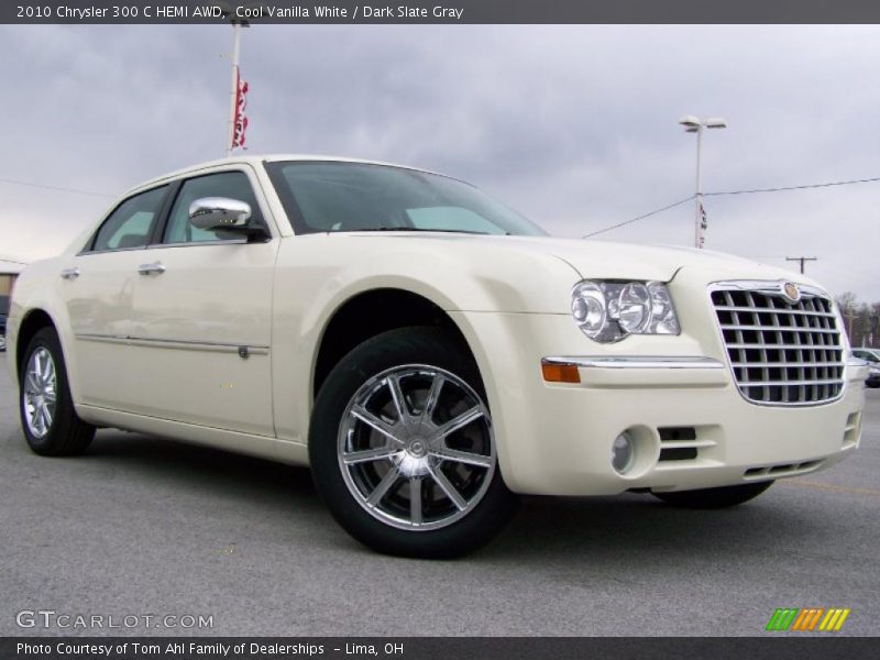 Cool Vanilla White / Dark Slate Gray 2010 Chrysler 300 C HEMI AWD