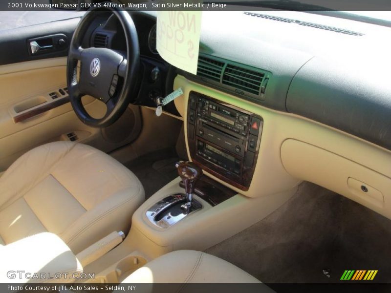 Satin Silver Metallic / Beige 2001 Volkswagen Passat GLX V6 4Motion Wagon