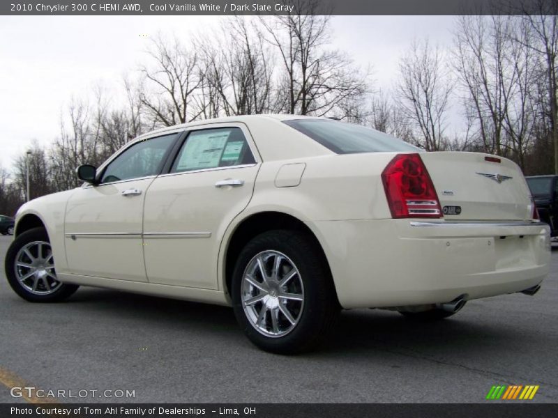 Cool Vanilla White / Dark Slate Gray 2010 Chrysler 300 C HEMI AWD