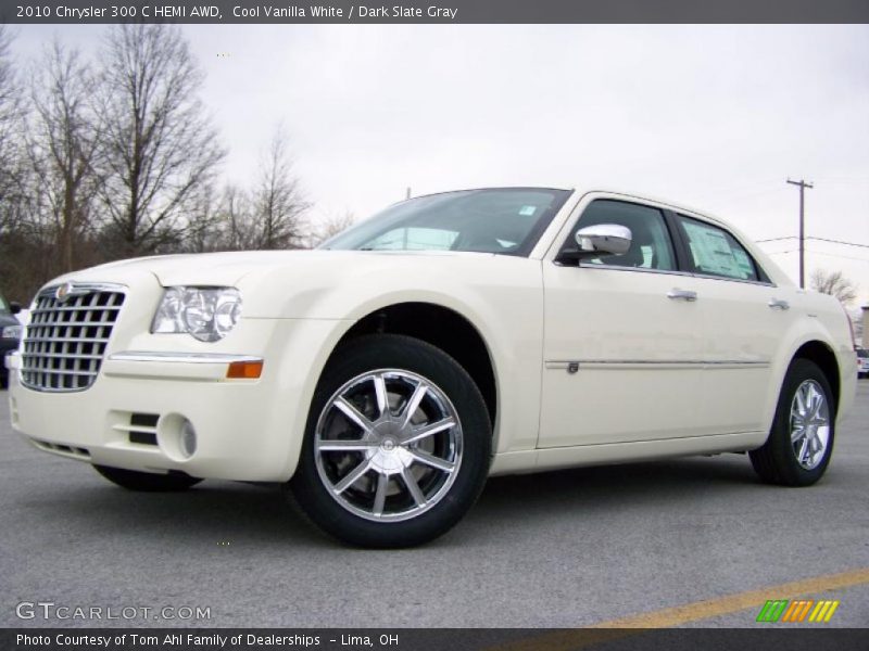Cool Vanilla White / Dark Slate Gray 2010 Chrysler 300 C HEMI AWD