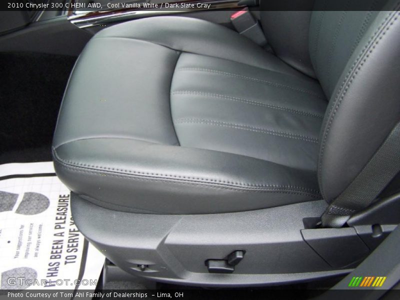 Cool Vanilla White / Dark Slate Gray 2010 Chrysler 300 C HEMI AWD