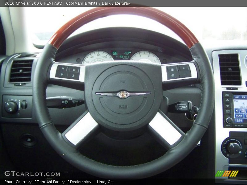 Cool Vanilla White / Dark Slate Gray 2010 Chrysler 300 C HEMI AWD